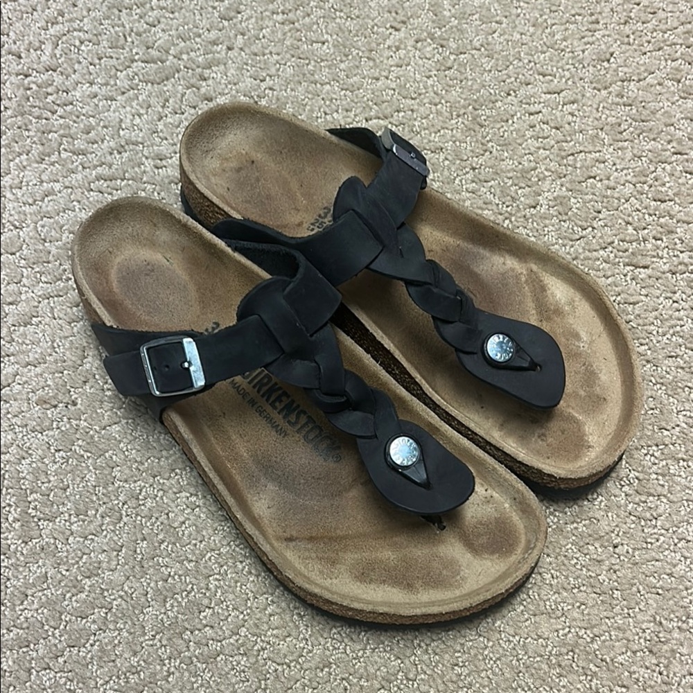 Birkenstock Black Gizeh Sandals